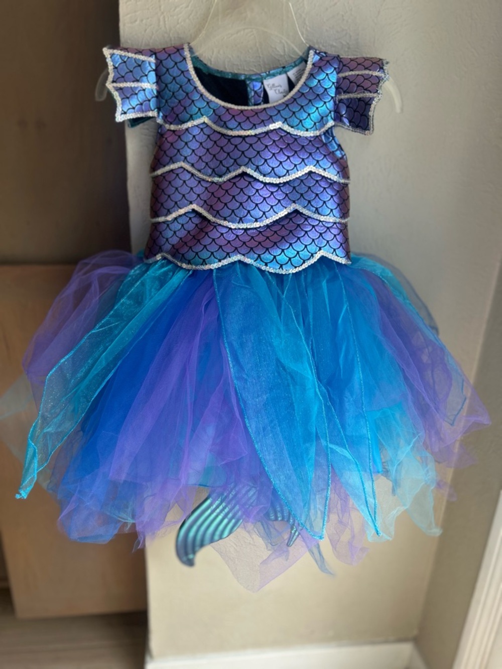 Gillians Closet Mermaid Costume for Kids - Purple and Blue tulle skirt sequin 7